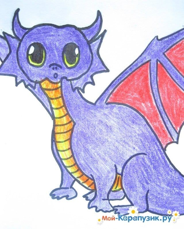 Легкие драконы для детей. Дракончик цветными карандашами. Рисунок дракончика. Нарисованный дракончик. Рисовать дракончика.