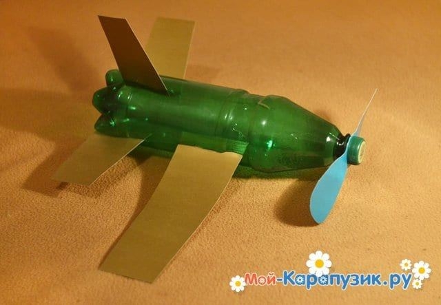 Самолет Сайт поделок Как сделать самолет из пластиковой бутылки