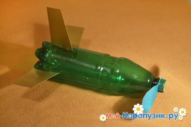 Сайт поделок Как сделать самолет из пластиковой бутылки