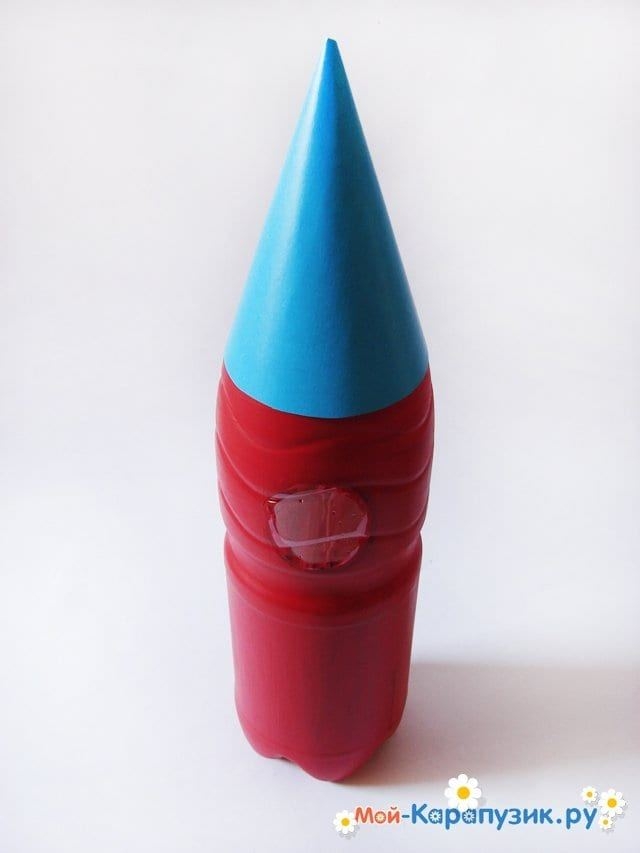 Поделка ракета из пластиковой бутылки