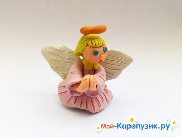 Лепка ангела из пластилина - фото 10