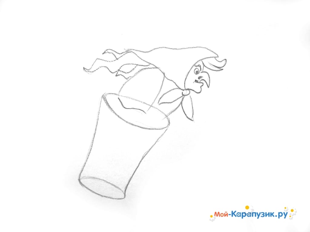 Как нарисовать Бабу Ягу шаг за шагом. | SkyDrawLand | Дзен