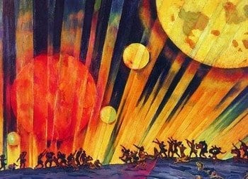 Картина К.Ф. Юона «Новая планета»