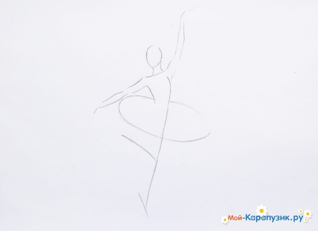 Как нарисовать балерину | Рисунок балерины поэтапно карандашом