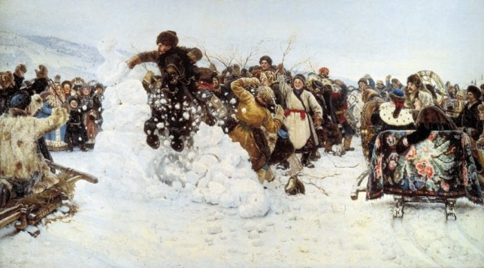 Картина Попова Первый Снег Сочинение 7