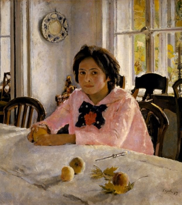 Картина Серова: Девочка с персиками